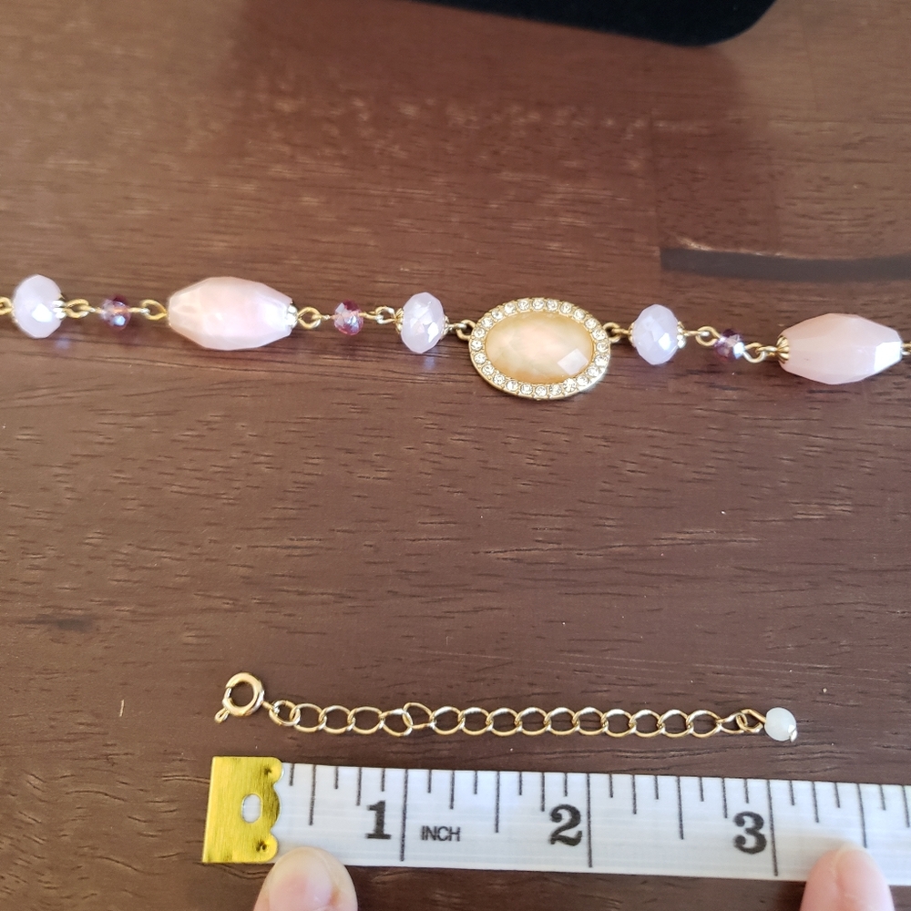 Misty Pink Necklace and Earring Set - Picture 6 of 7